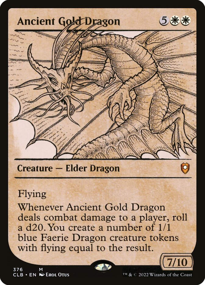 Ancient Gold Dragon (CLB) (376) / Showcase