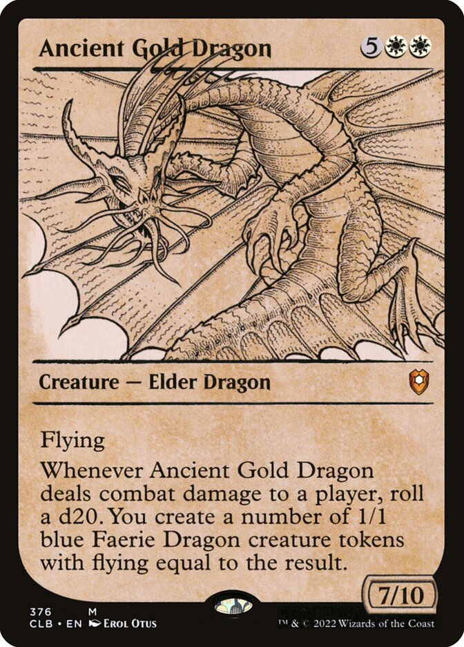 Ancient Gold Dragon (CLB) (376) / Showcase
