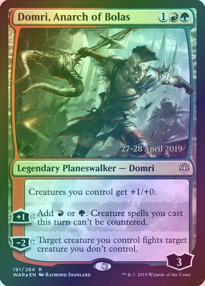 Domri, Anarch of Bolas (PWAR) (191s) / Foil