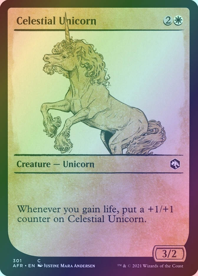 Celestial Unicorn (AFR) (301) / Showcase / Foil