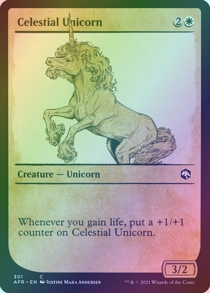 Celestial Unicorn (AFR) (301) / Showcase / Foil