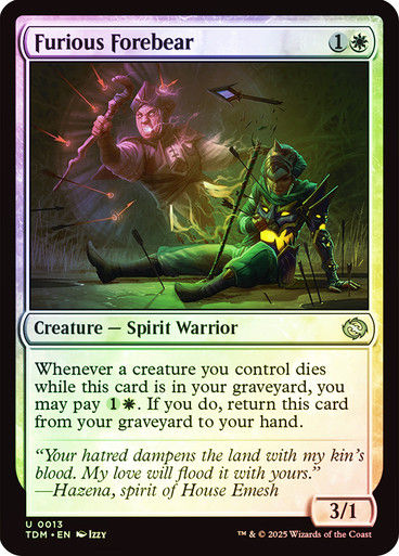 Furious Forebear (TDM) (13) / Foil