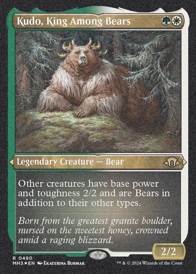 Kudo, King Among Bears (MH3) (490) / Foil Etched
