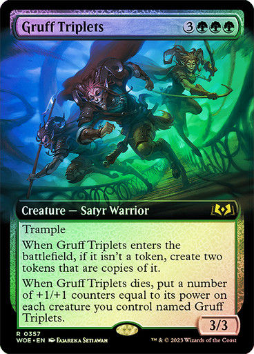 Gruff Triplets (woe) / Extended Art Foil