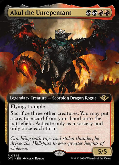 Akul the Unrepentant (otj) (346) / Extended Art