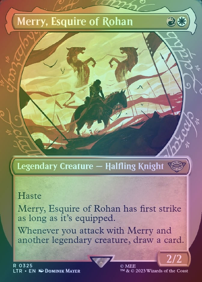 Merry, Esquire of Rohan (LTR) (325) / Borderless / Showcase / Foil