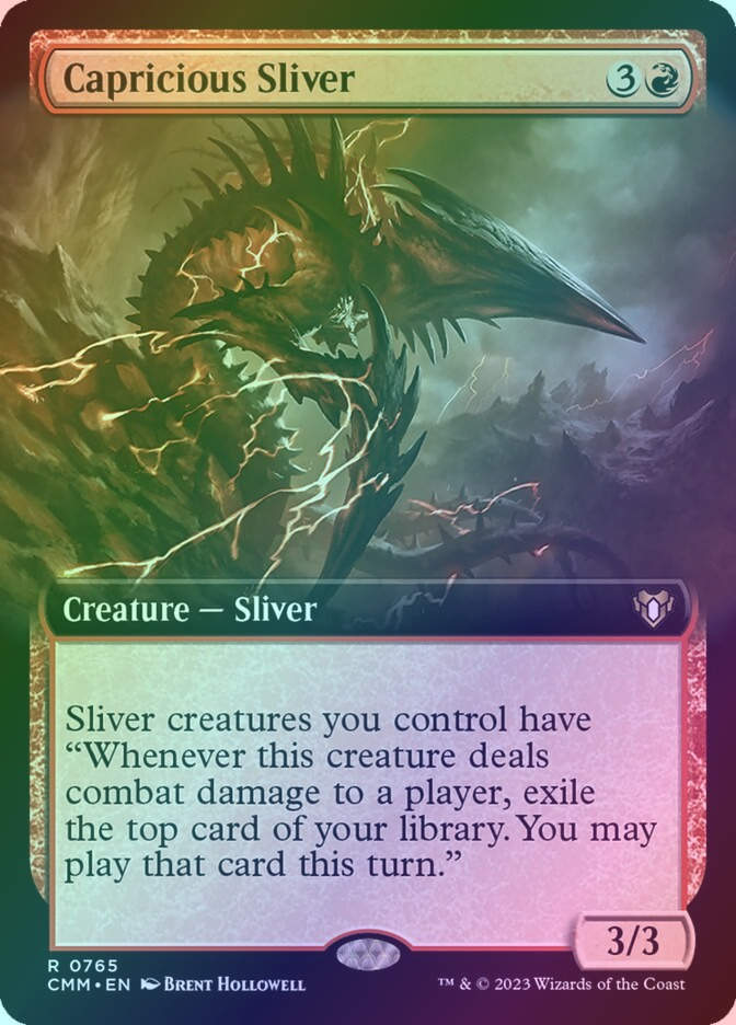 Capricious Sliver (CMM) (765) / Extended Art / Foil