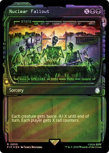 Nuclear Fallout (pip) (859) / Showcase Surge Foil