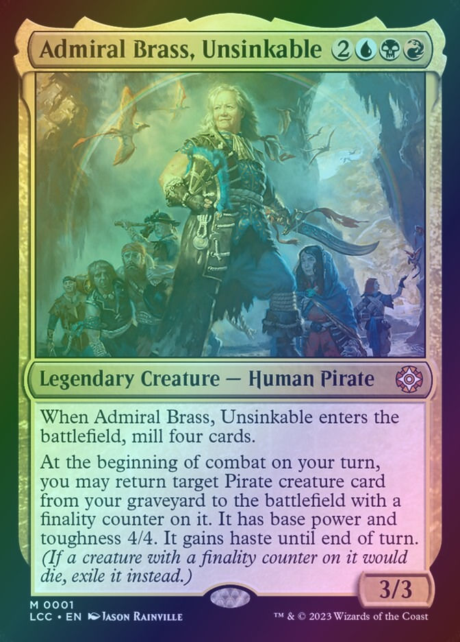 Admiral Brass, Unsinkable (LCC) (1) / Foil
