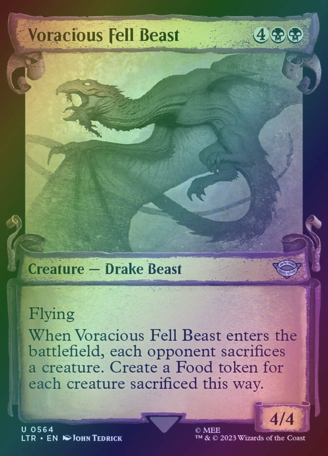 Voracious Fell Beast (LTR) (564) / Showcase / Foil