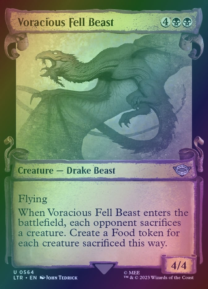 Voracious Fell Beast (LTR) (564) / Showcase / Foil