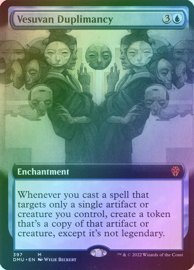 Vesuvan Duplimancy (DMU) (397) / Extended Art / Foil
