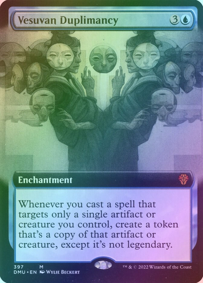 Vesuvan Duplimancy (DMU) (397) / Extended Art / Foil
