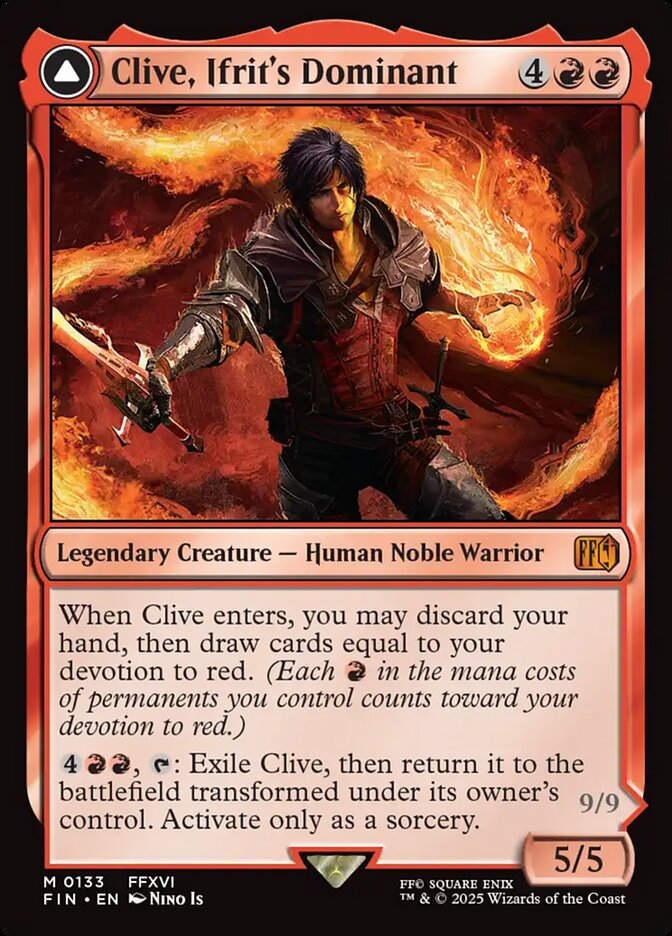 Clive, Ifrit's Dominant // Ifrit, Warden of Inferno (FIN) (133)