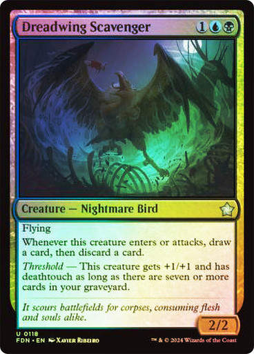 Dreadwing Scavenger (FDN) (118) / Foil