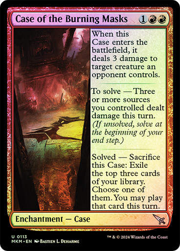 Case of the Burning Masks (mkm) (113) / Foil