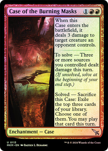 Case of the Burning Masks (mkm) (113) / Foil