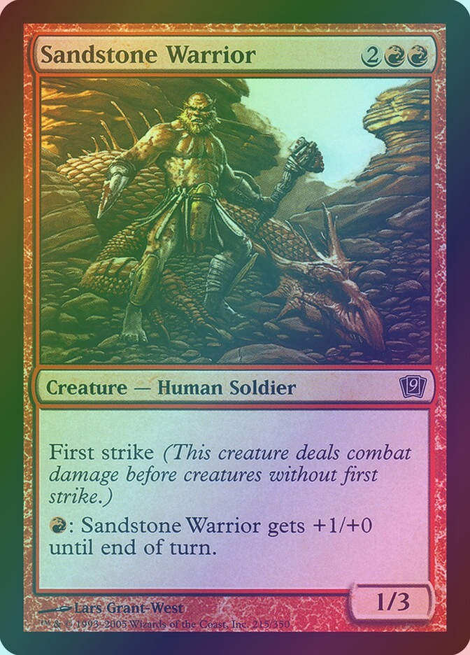 Sandstone Warrior (9ED) (215★) / Foil