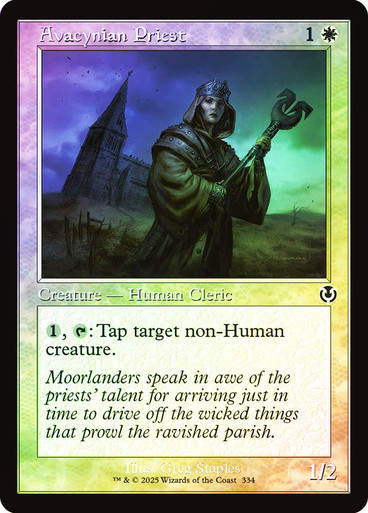 Avacynian Priest (INR) (334) / Foil Retro
