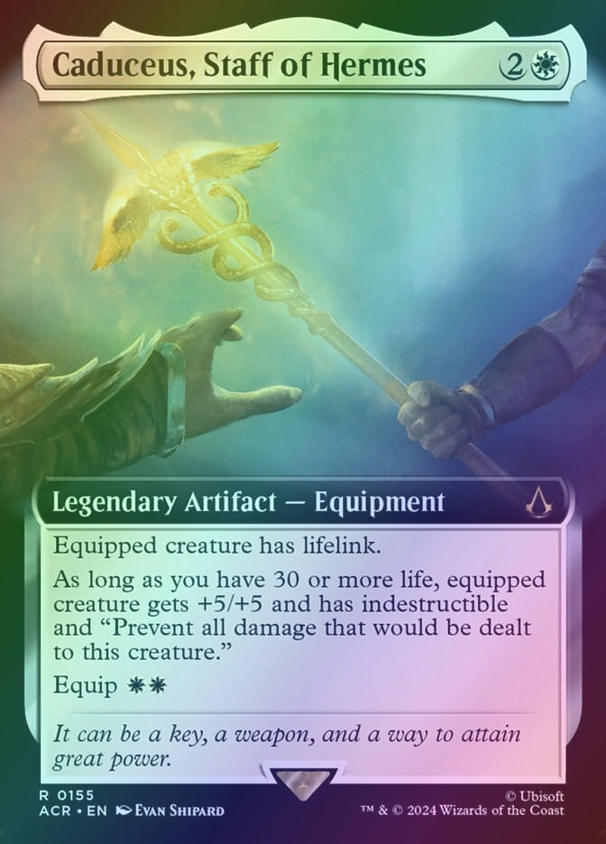Caduceus, Staff of Hermes (ACR) (155) / Extended Art / Foil