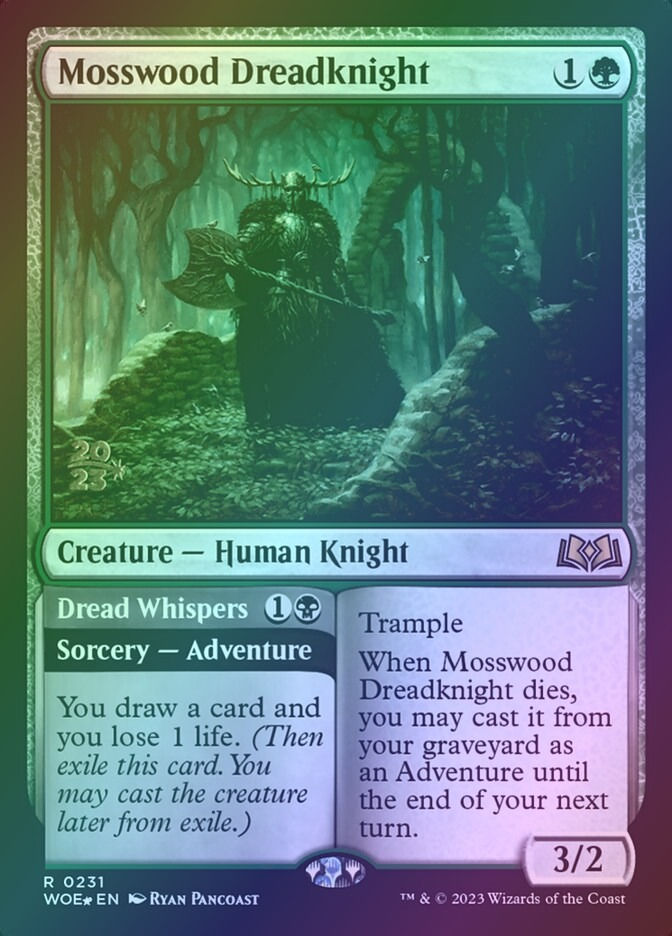 Mosswood Dreadknight // Dread Whispers (PWOE) (231s) / Foil