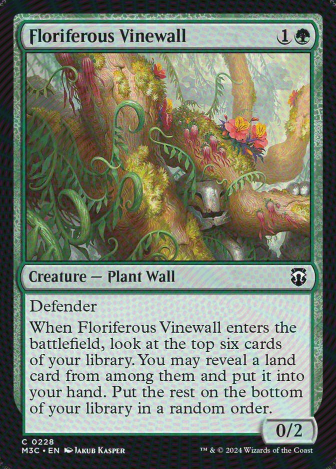 Floriferous Vinewall (M3C) (228) / Ripple Foil