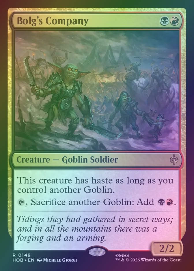Bolg's Company (HOB) (149) / Foil