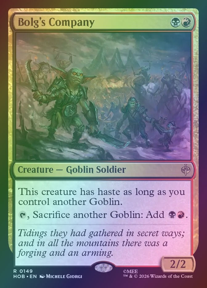Bolg's Company (HOB) (149) / Foil