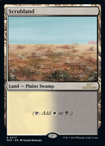 MTG Scrubland 英語版 Scrubland (30a) | MTG Wolf México