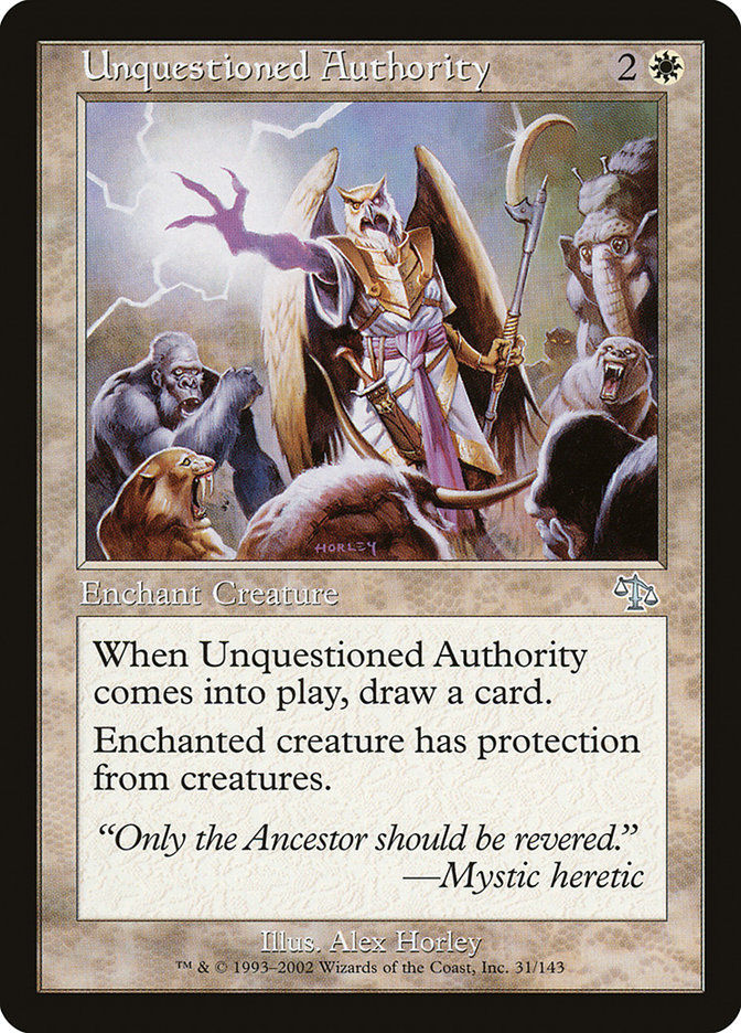 Unquestioned Authority (jud)