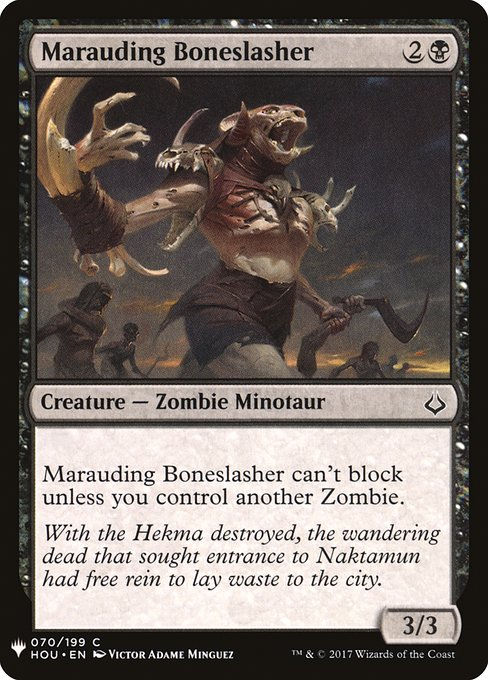 Marauding Boneslasher (PLST) (HOU-70)