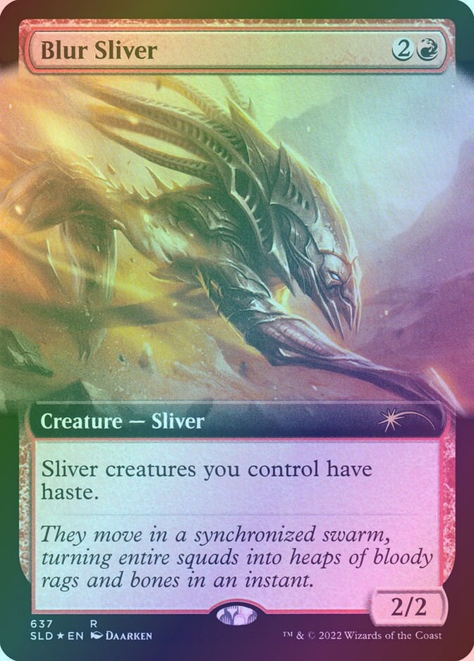 Blur Sliver (SLD) (637) / Extended Art / Foil