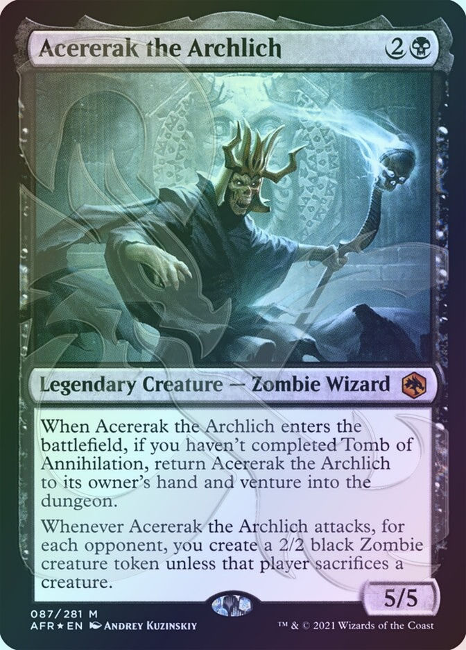 Acererak the Archlich (PAFR) (87a) / Embossed Foil