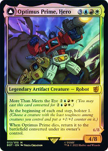 Optimus Prime, Hero // Optimus Prime, Autobot Leader (BOT) (13) / Foil — cara 1 de 2
