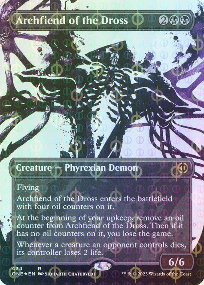 Archfiend of the Dross (ONE) (434) / Borderless / Showcase / Compleat Foil
