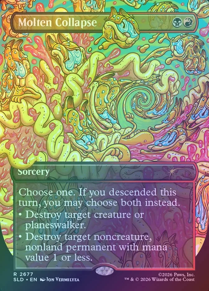 Molten Collapse (SLD) (2677) / Borderless / Foil