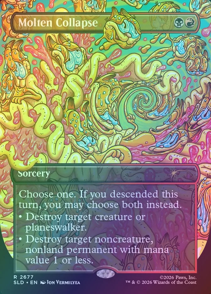 Molten Collapse (SLD) (2677) / Borderless / Foil
