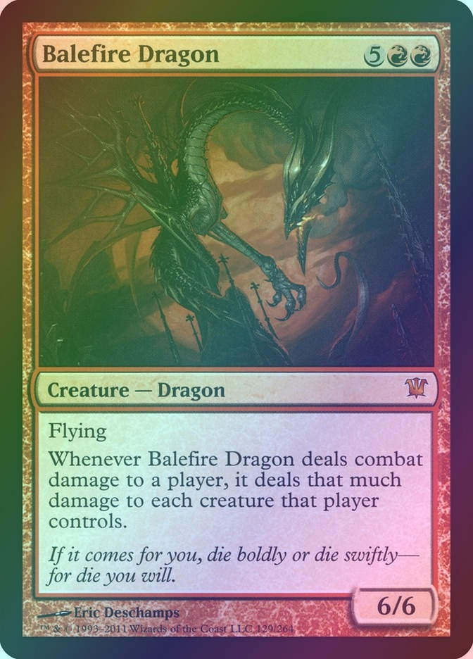 Balefire Dragon (ISD) (129) / Foil