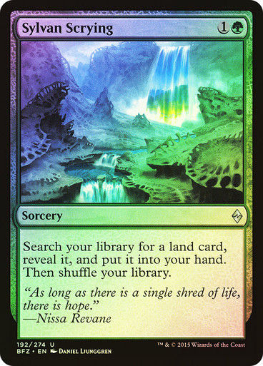 Sylvan Scrying (BFZ) (192) / Foil