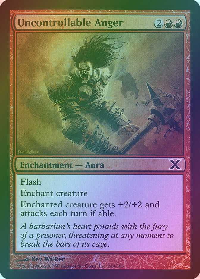 Uncontrollable Anger (10E) (244★) / Foil