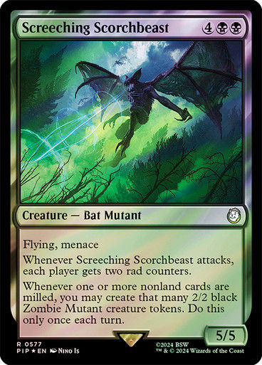 Screeching Scorchbeast (pip) (577) / Surge Foil