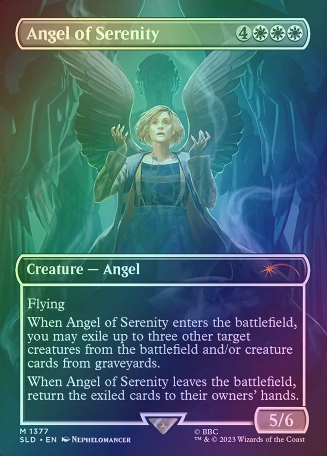 Angel of Serenity (SLD) (1377) / Borderless / Foil