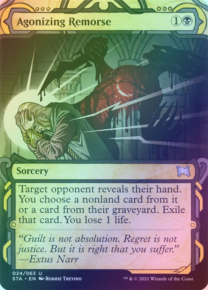 Agonizing Remorse (STA) (24) / Borderless / Showcase / Foil