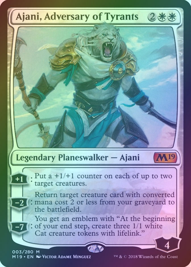 Ajani, Adversary of Tyrants (M19) (3) / Foil