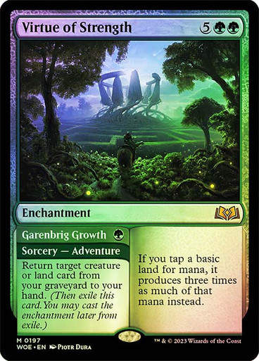 Virtue of Strength // Garenbrig Growth (woe) / Foil