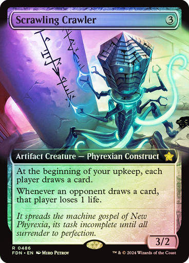 Scrawling Crawler (FDN) (486) / Foil / Extended Art