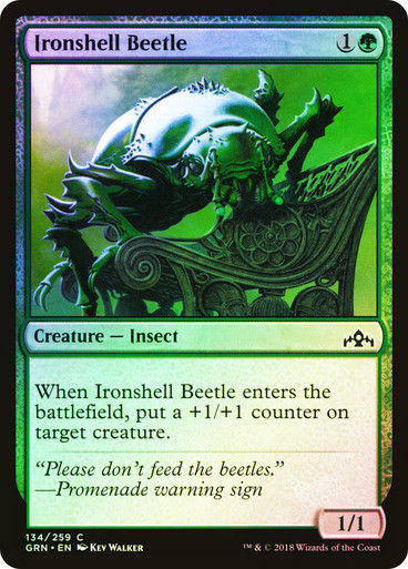 Ironshell Beetle (GRN) (134) / Foil