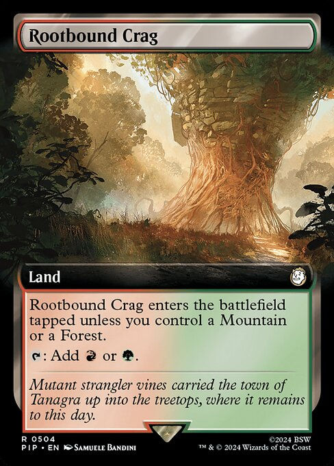 Rootbound Crag (pip) (504) / Extended Art