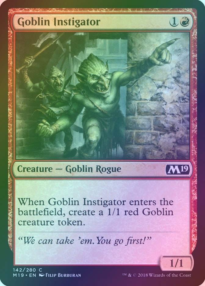 Goblin Instigator (M19) (142) / Foil
