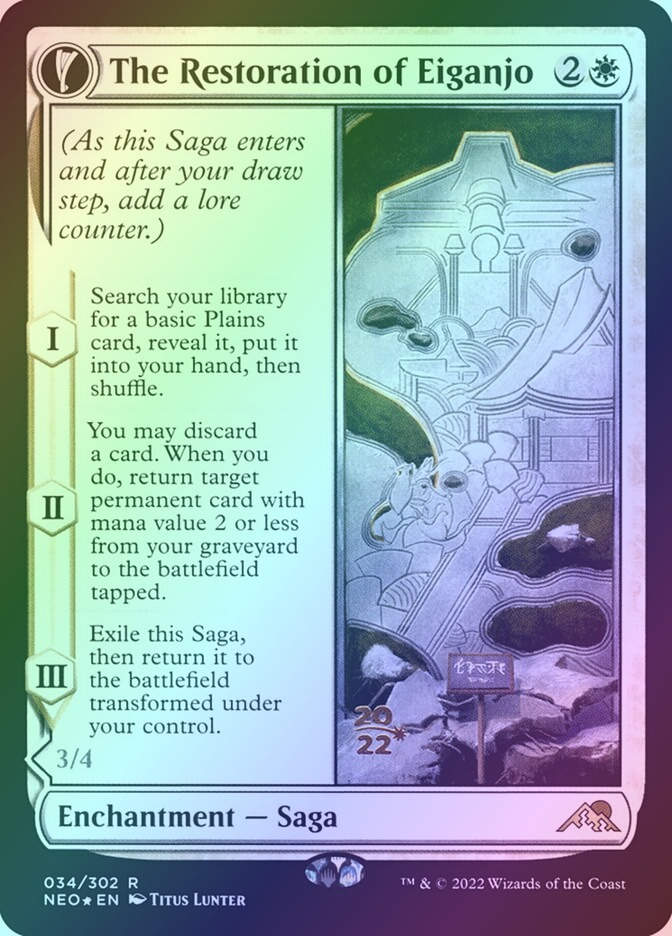 The Restoration of Eiganjo // Architect of Restoration (PNEO) (34s) / Foil